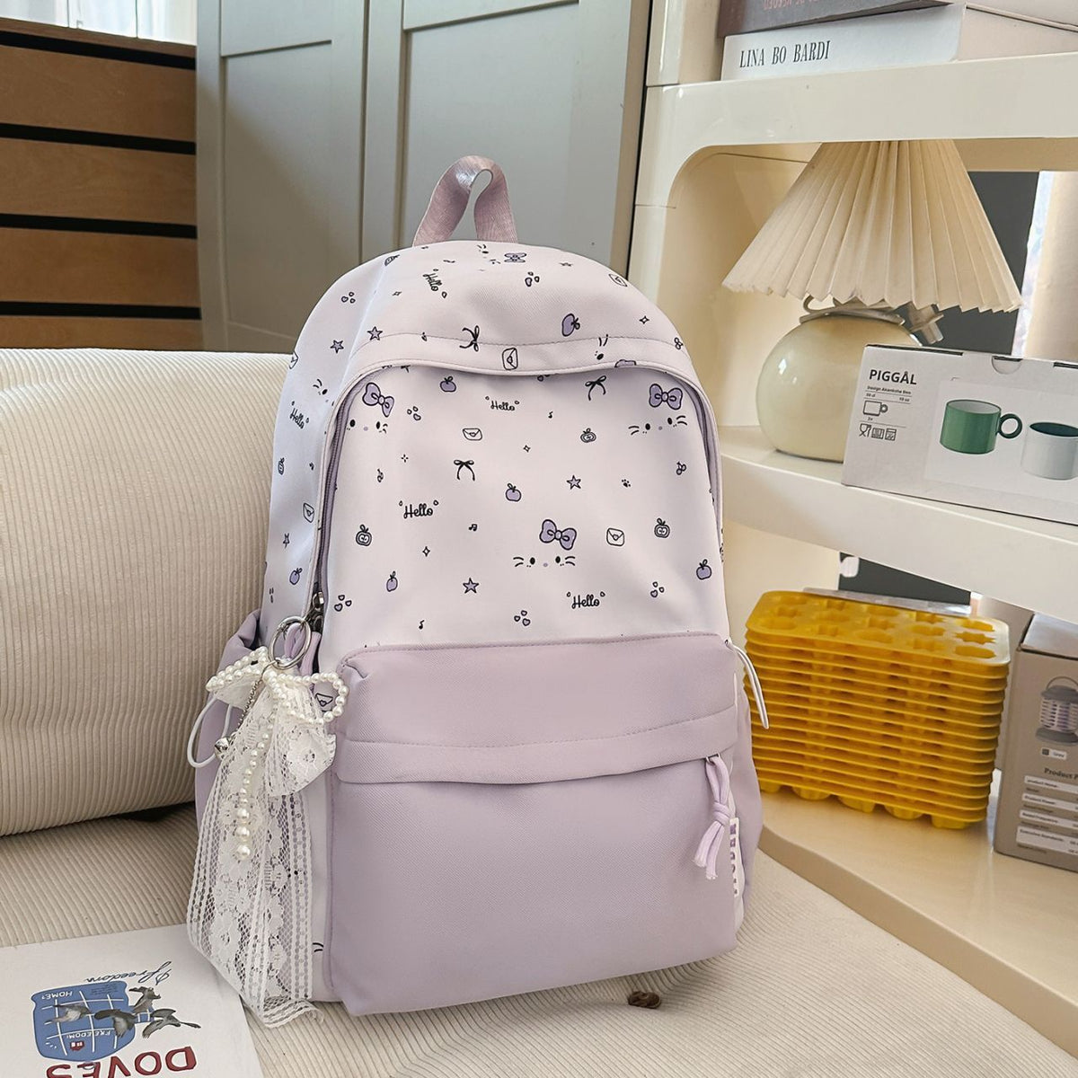 Leisure backpack with unique animal design LoungeYard — product view 6