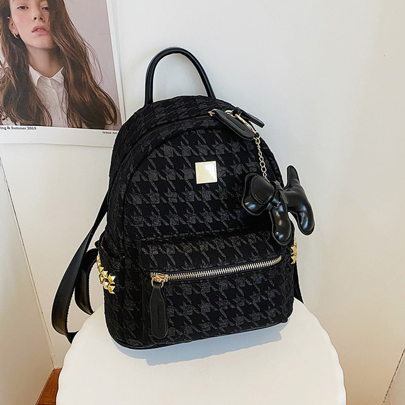 Textured Mini Backpack LoungeYard — product view 1