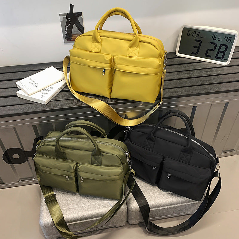 Multifunctional Tote Bag With Practical Exterior Pockets LoungeYard — product view 1