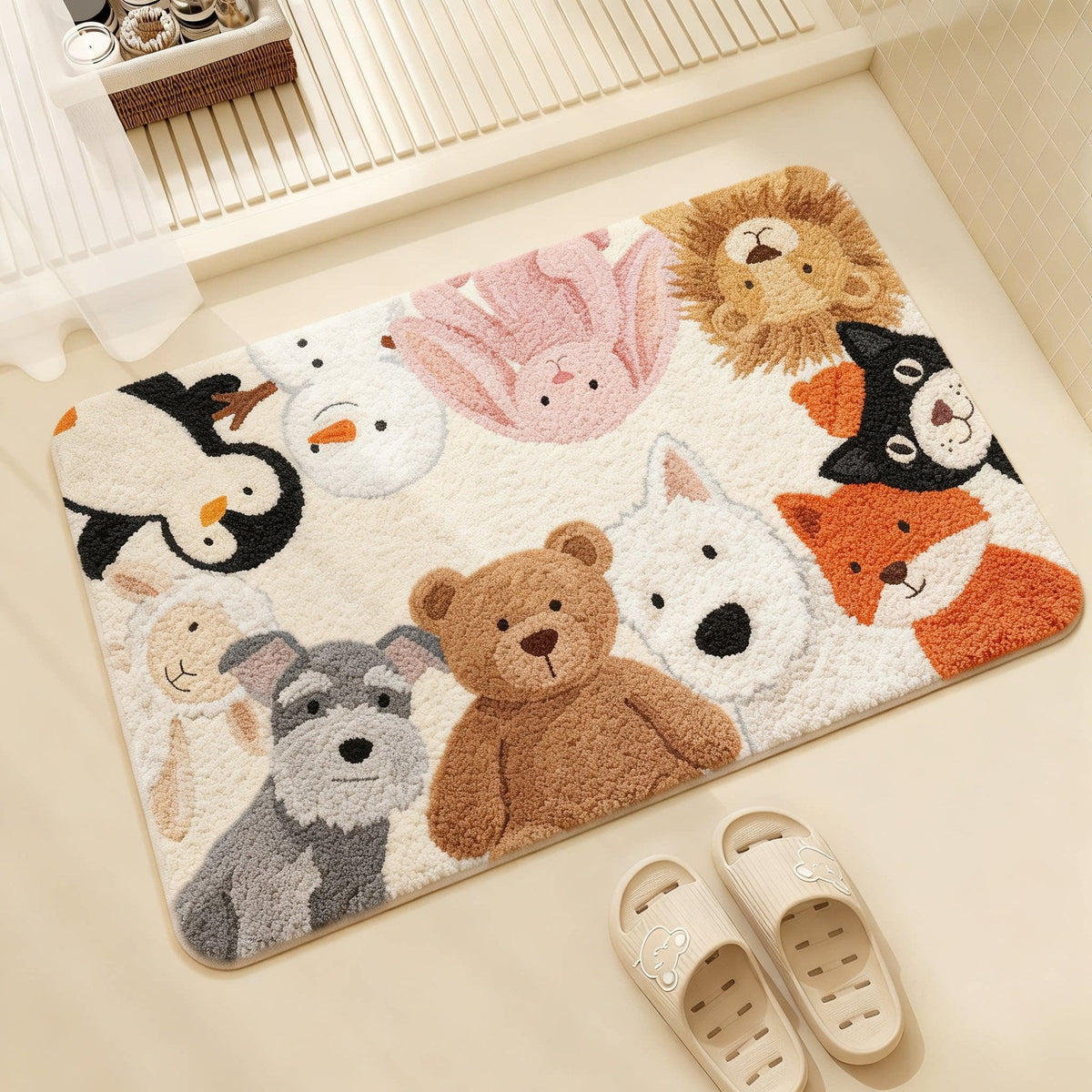 Cute Cat-Themed Bath Mat — product view 4
