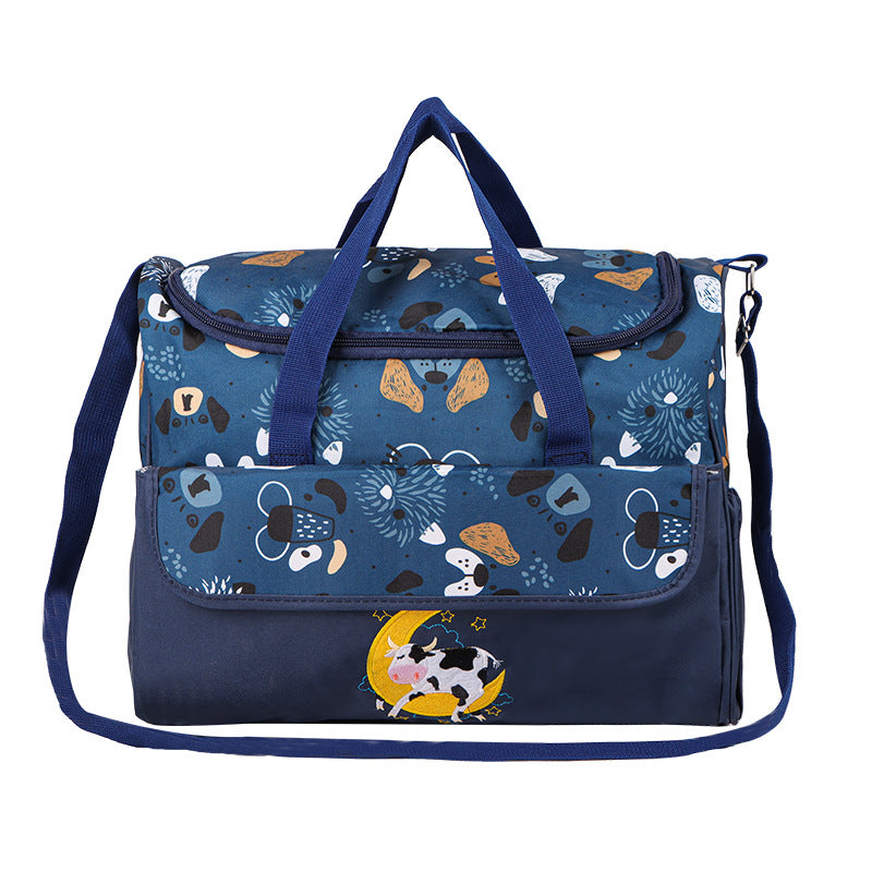 Multifunctional diaper bag with integrated changing mat LoungeYard — product view 5