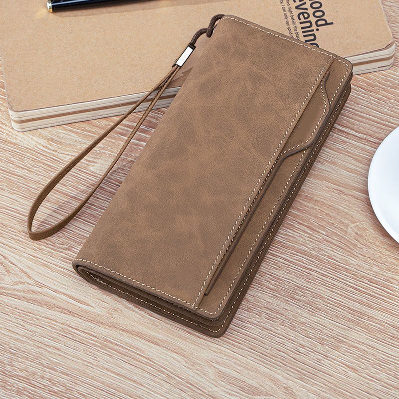 Elegant Leather Wallet with Wrist Strap LoungeYard — product view 3