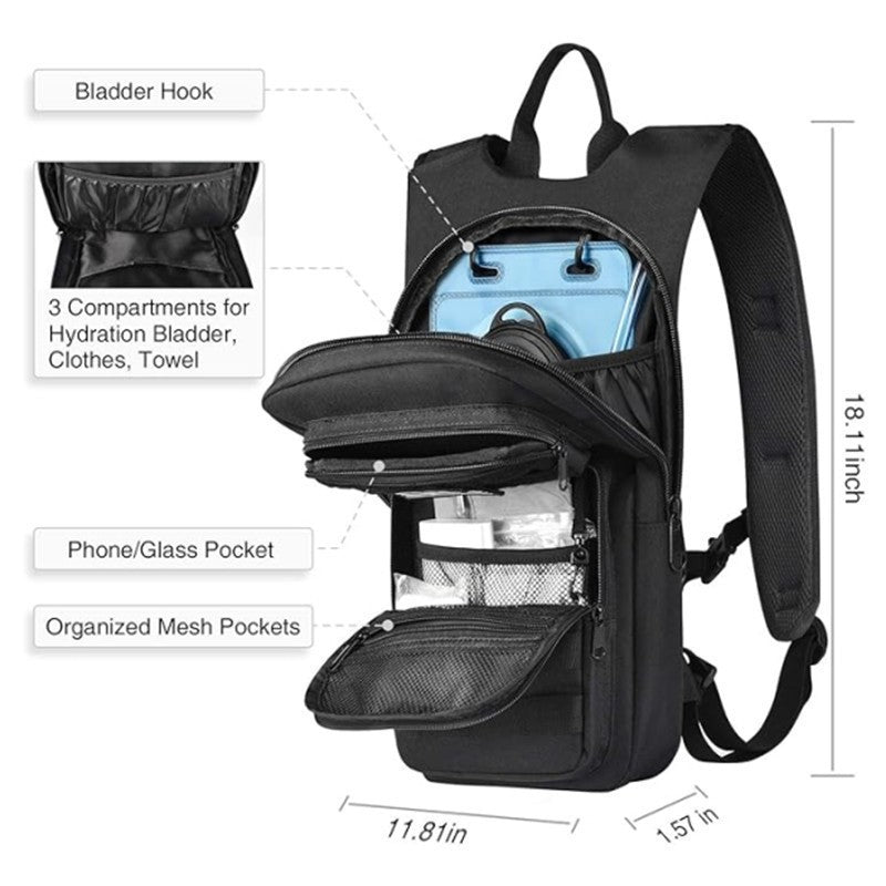 Tactical Sling Backpack with Modular Pockets LoungeYard — product view 2