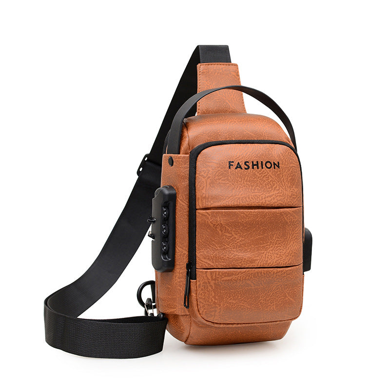 Stylish Crossbody Leather Bag LoungeYard — product view 5