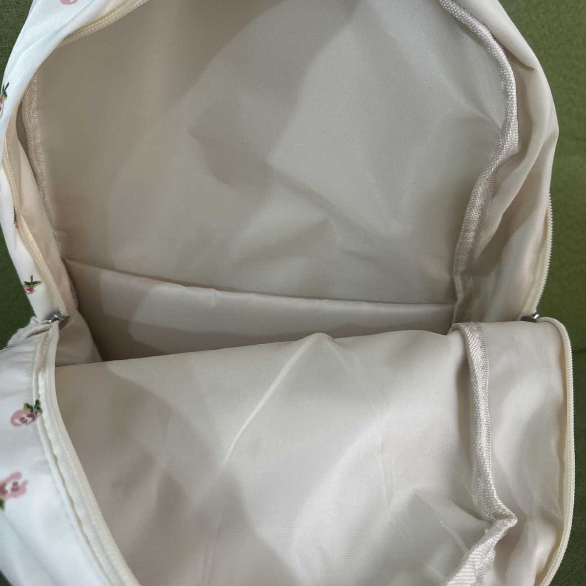 Floral Print Canvas Backpack LoungeYard — product view 4