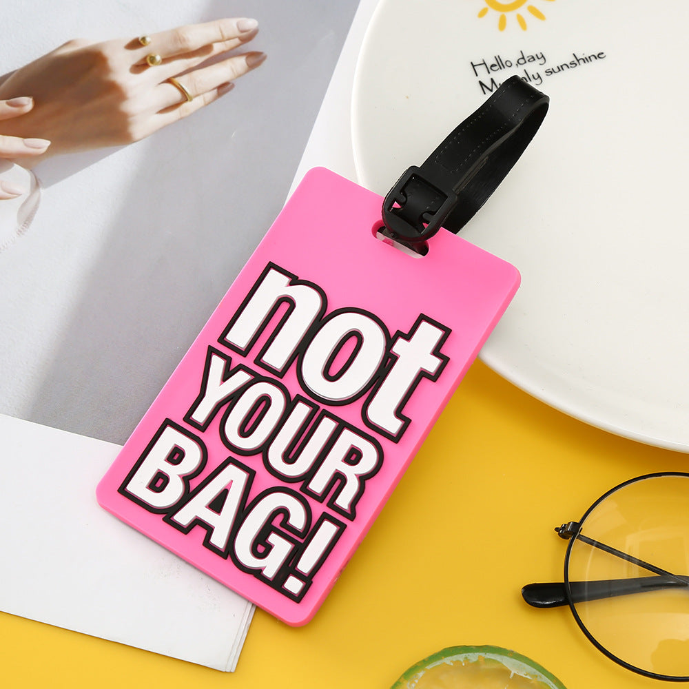 Unisex Luggage Tag with Eye-catching Message LoungeYard — product view 6