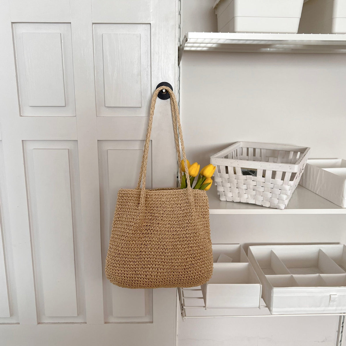 Elegant Bast bag with spacious interior LoungeYard — product view 6