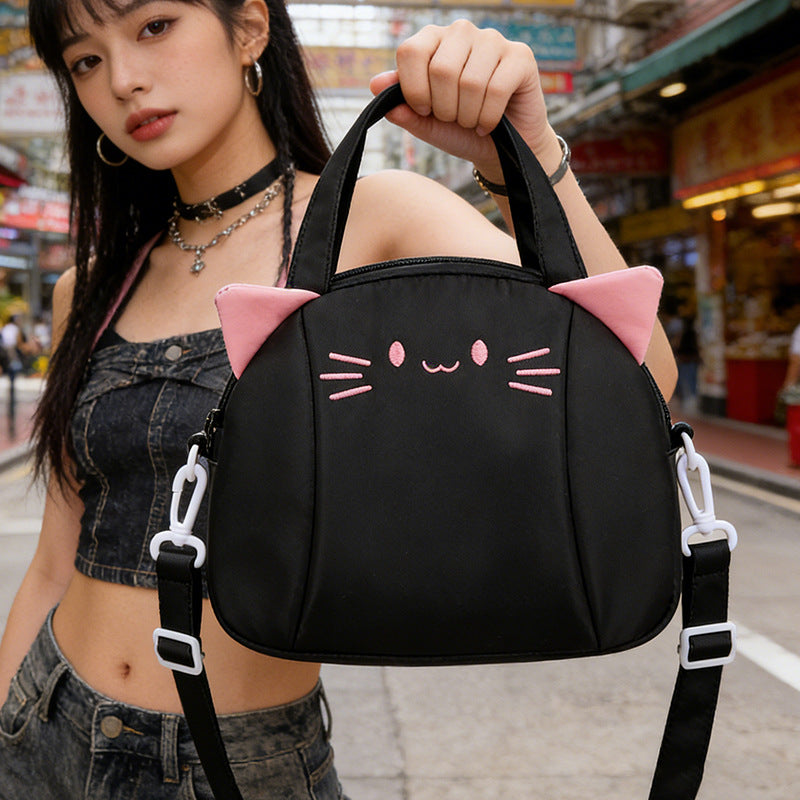 Cute Cat Ear Handheld Tote Bag LoungeYard — product view 3