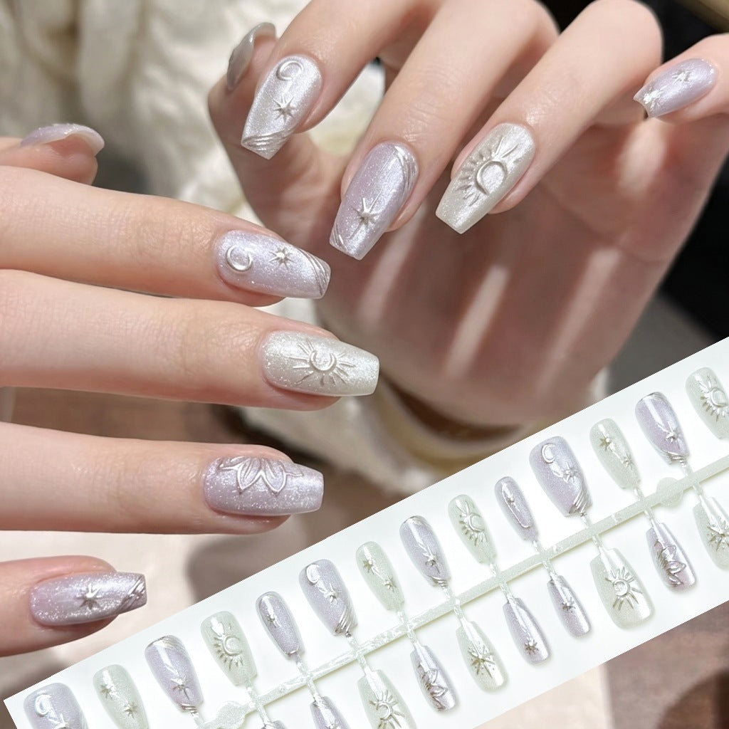 Celestial-Themed Press-On Nail Art Set — product view 4