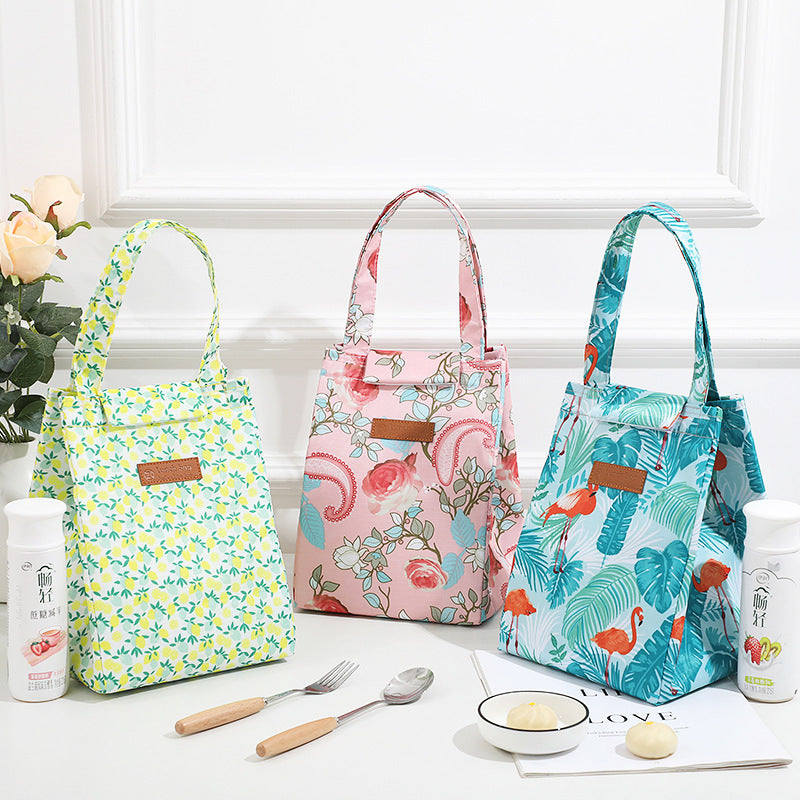 Insulated Floral Print Lunch Bag — product view 3