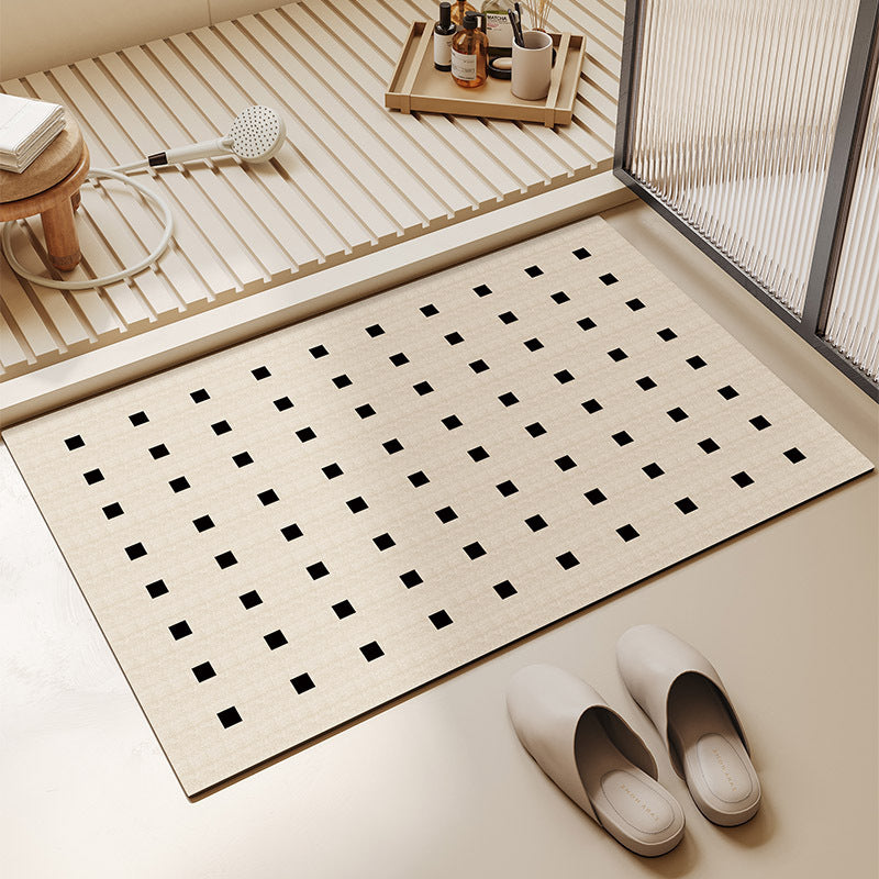 Stylish Geometric Pattern Bath Mat LoungeYard — product view 1