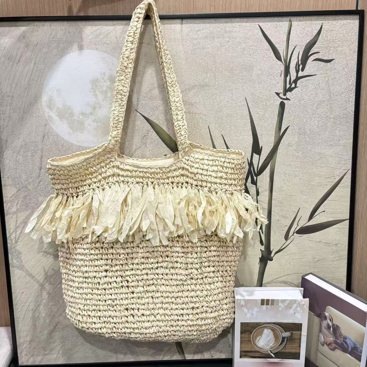 Charming Bast handbag with decorative fringes LoungeYard — product view 7