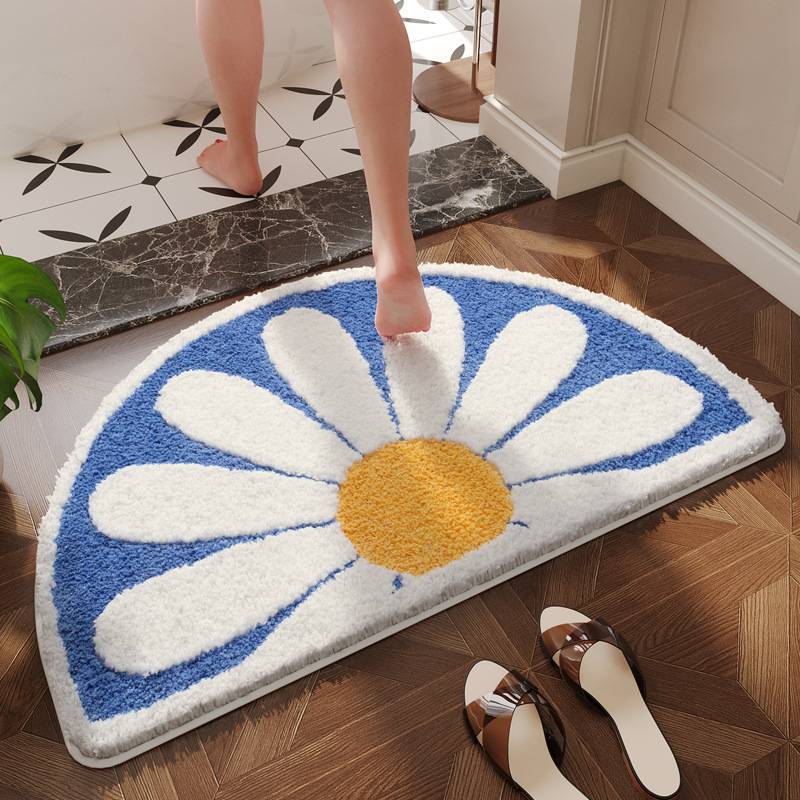 Soft Floral Bath Mat — product view 1