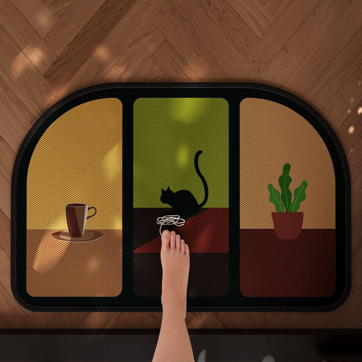 Comfortable Anti-Slip Pet-Themed Bath Mat — product view 5