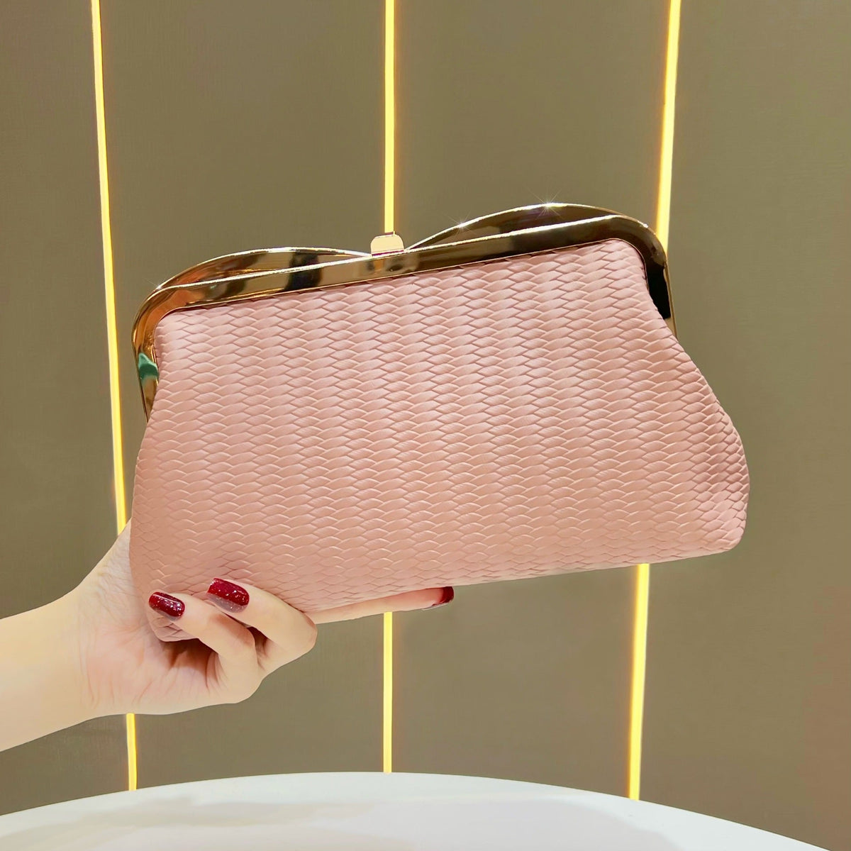 Elegant Textured Evening Purse — product view 1