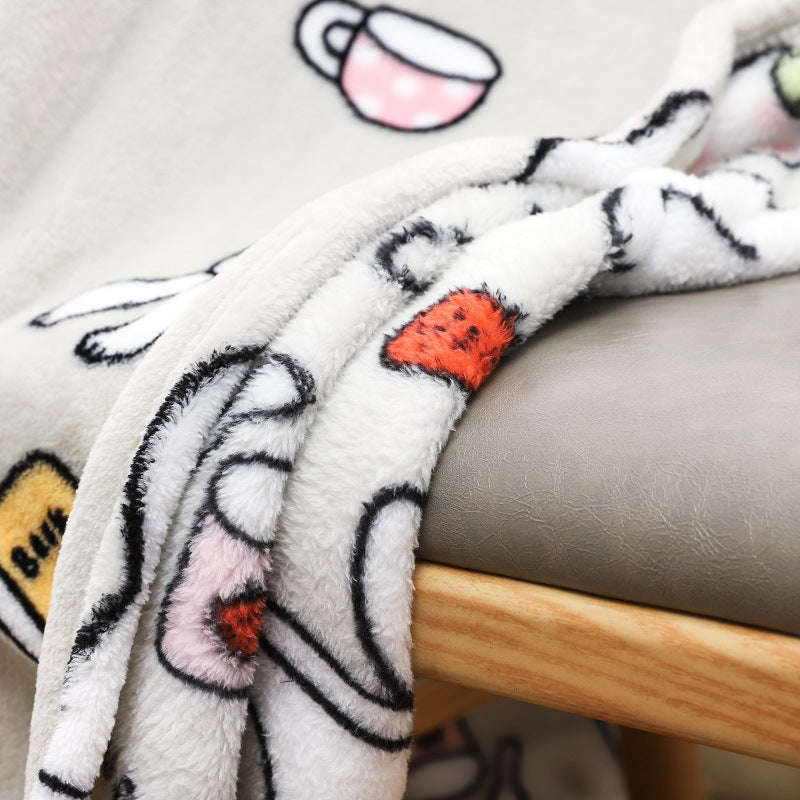 Geometric Pattern Cozy Throw Blanket — product view 3