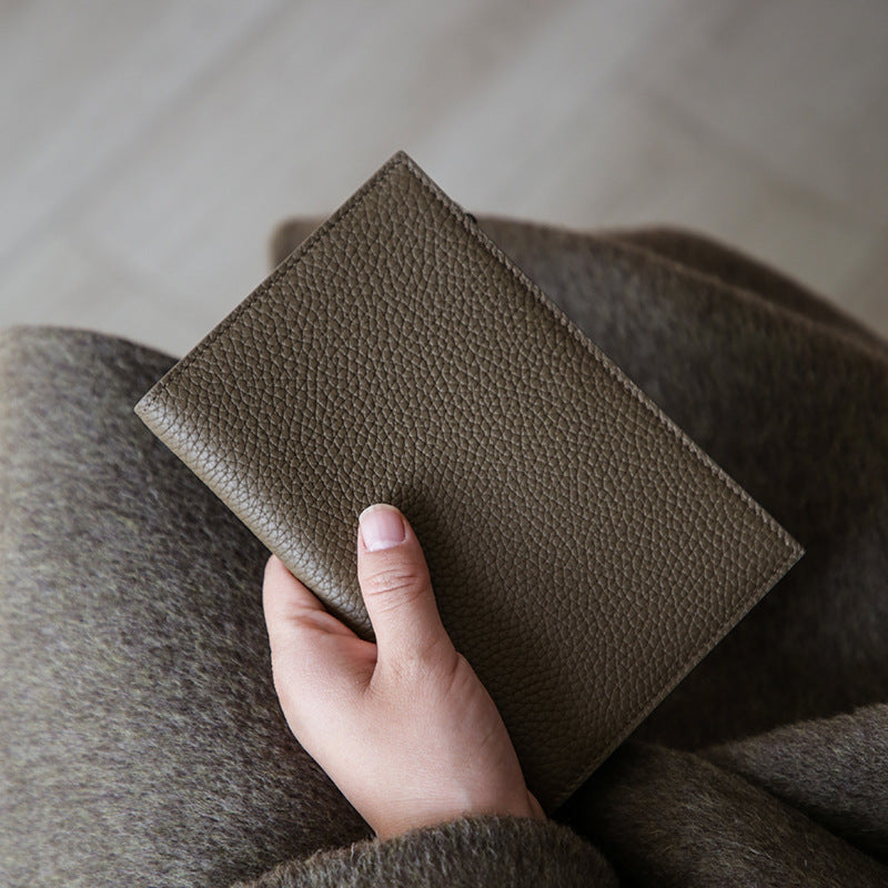 Premium Textured Leather Passport Holder LoungeYard — product view 7