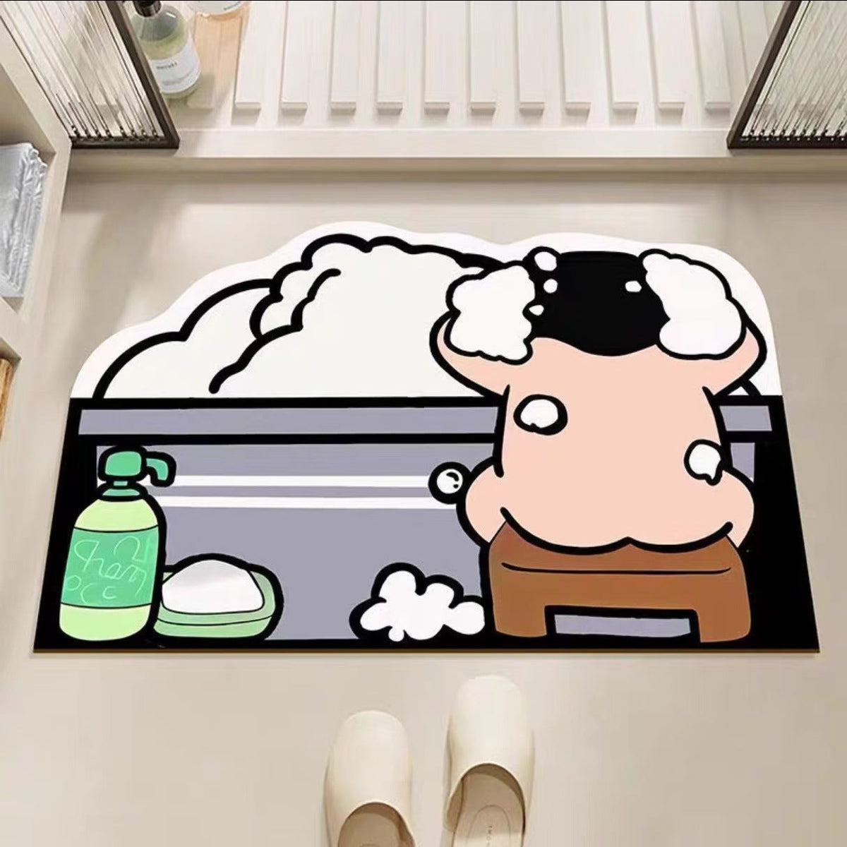 Fun Character-Themed Bath Mat — product view 2