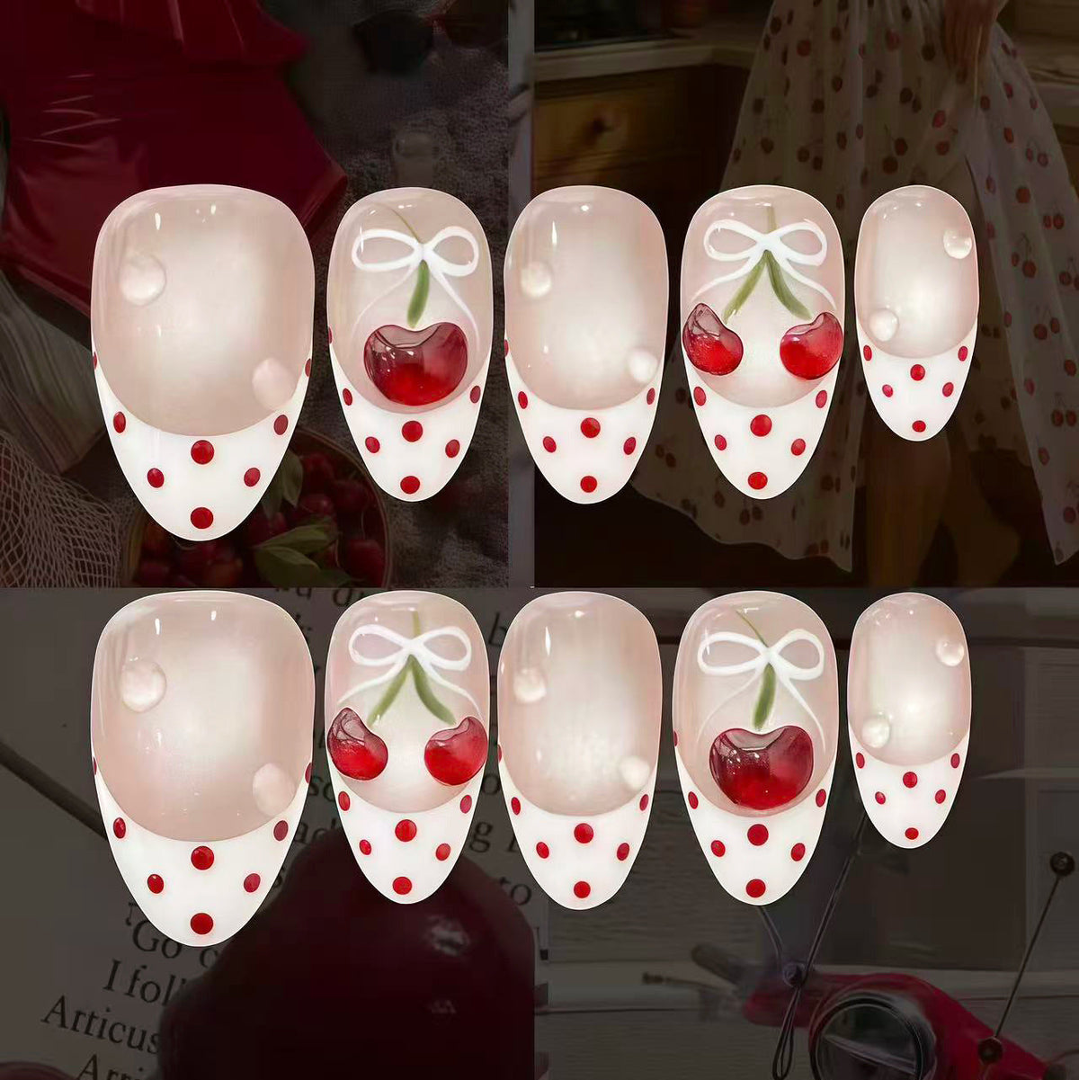 Creative Cherry Blossom Press-On Nail Set — product view 1