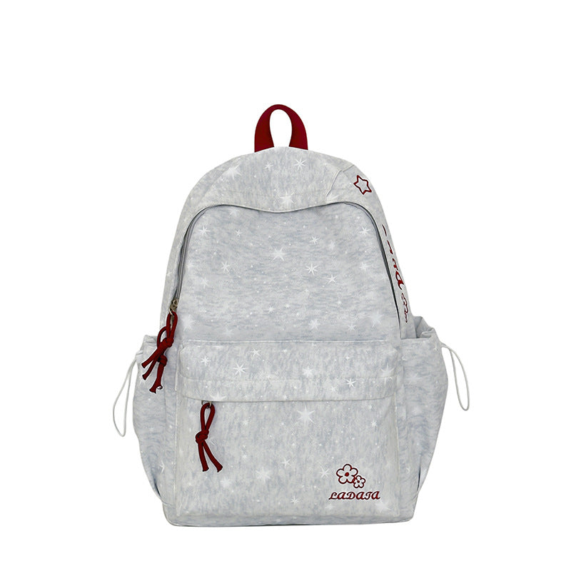Cute Star-Patterned Backpack LoungeYard — product view 5
