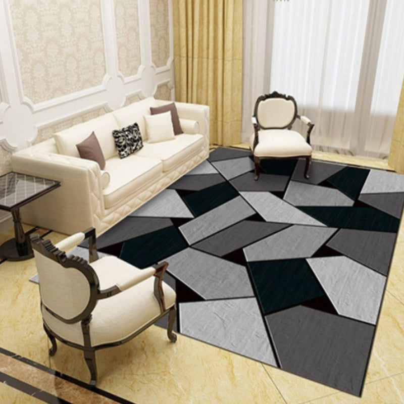 Marble-Patterned Area Rug Bowlift — product view 4