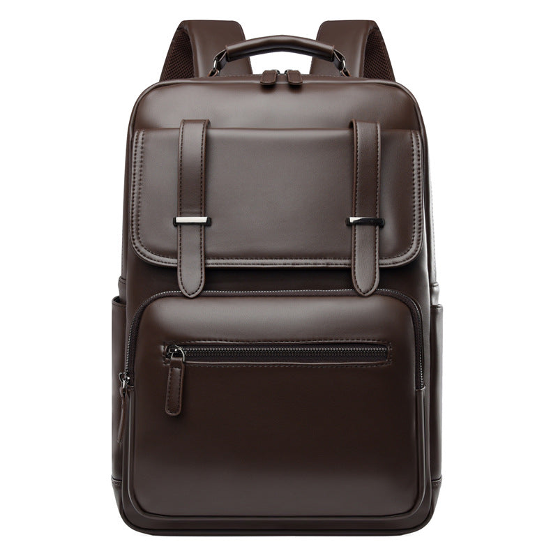 Leather Laptop Backpack LoungeYard — product view 6