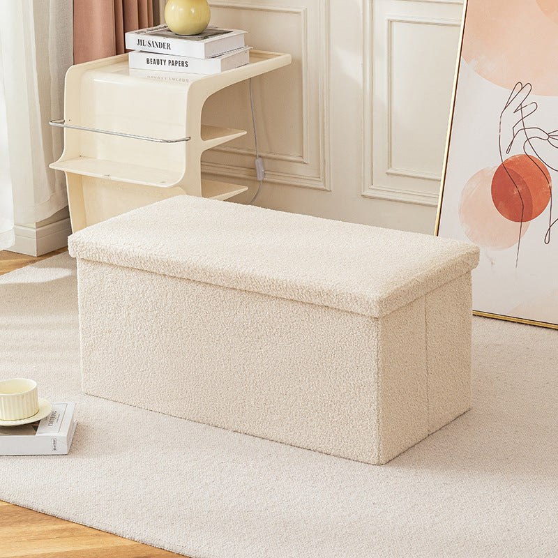 Plush Storage Ottoman Bowlift — product view 7