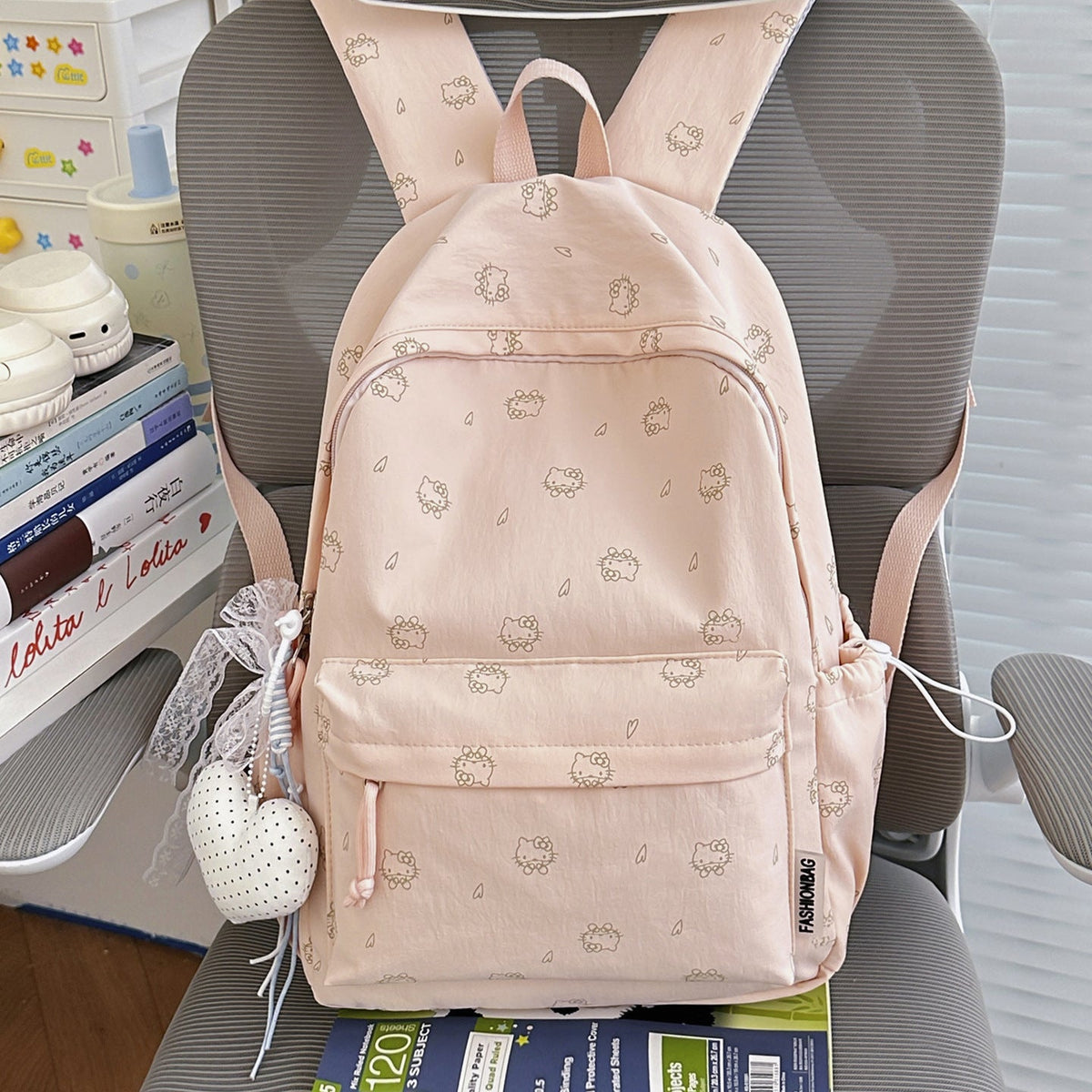 Cute Printed Backpack — product view 4