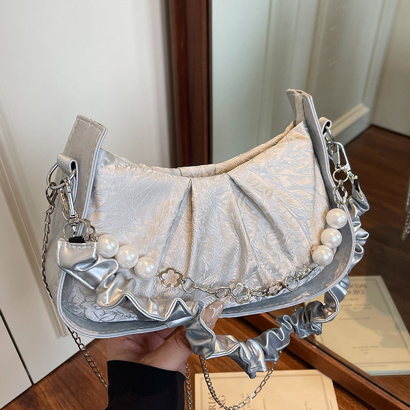 Elegant Pearl-Embellished Clutch — product view 6