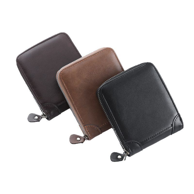Compact Zip Leather Wallet LoungeYard — product view 4