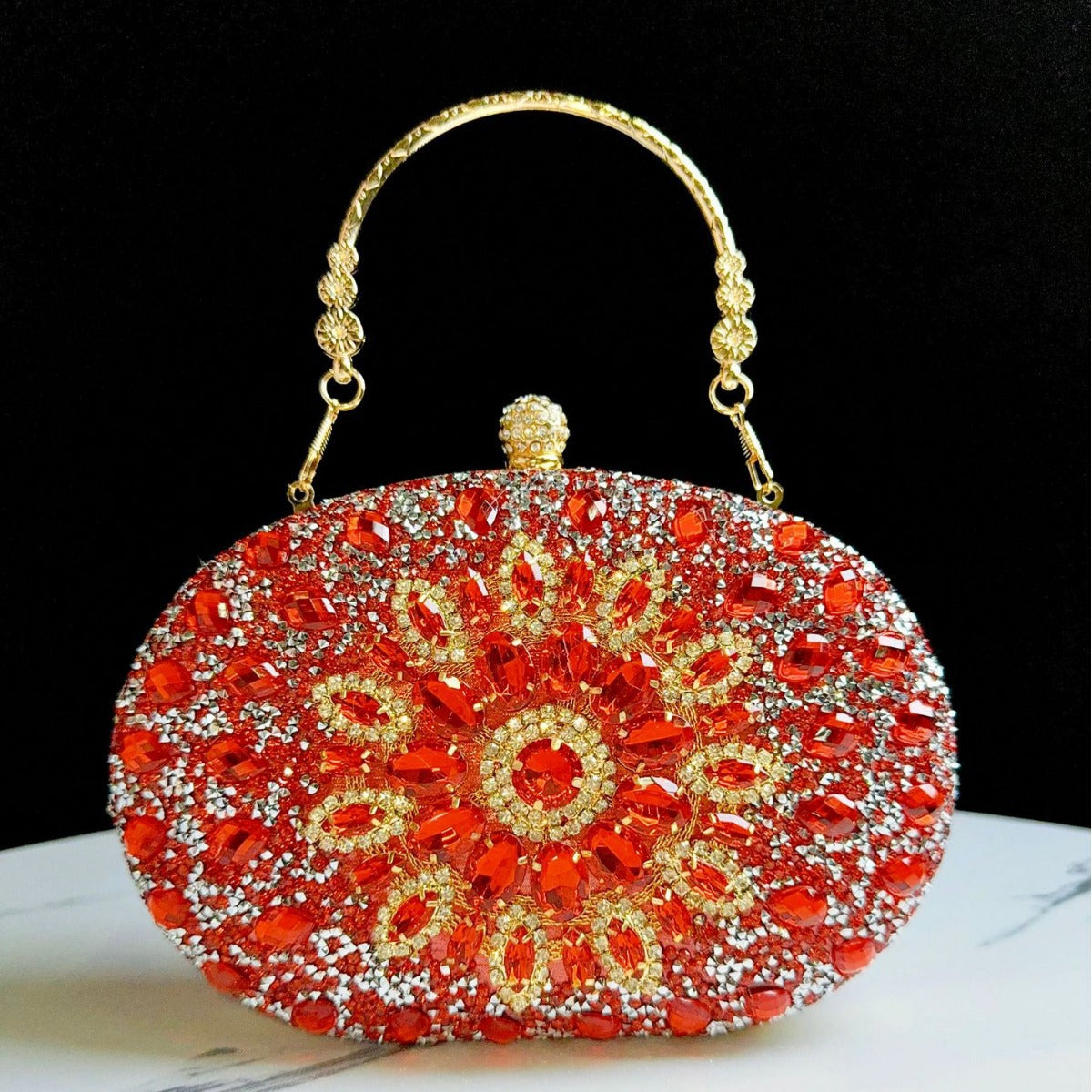 Decorative Bejeweled Evening Handbag — product view 1