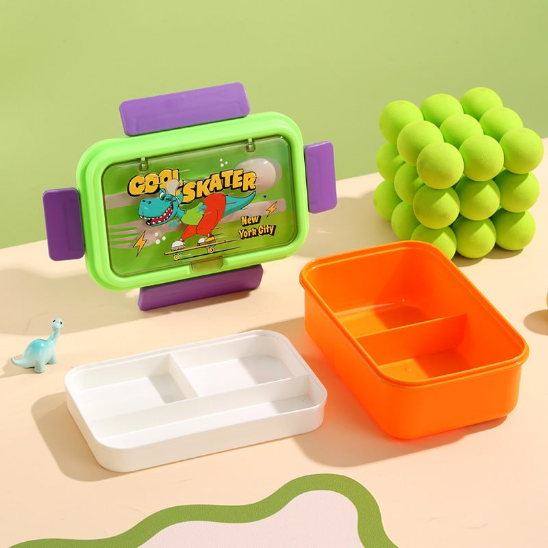 Cartoon-Themed Lunch Box with Divided Compartments — product view 6