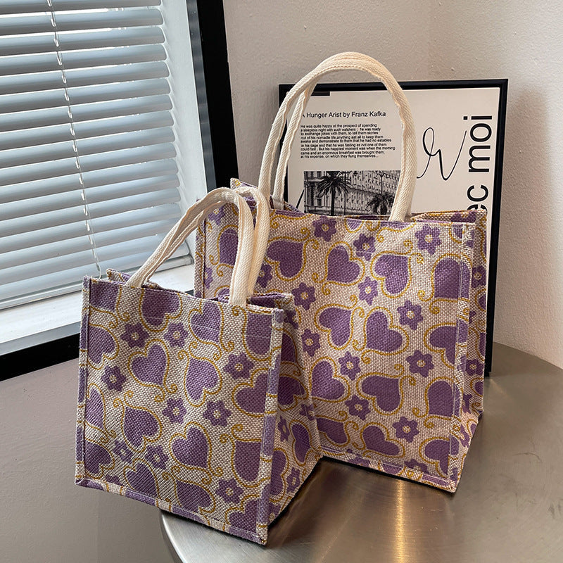 Casual Heart Pattern Tote Bag — product view 2