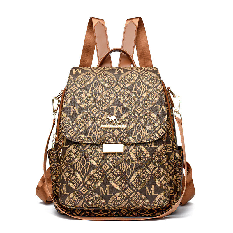 Designer Patterned Backpack — product view 1