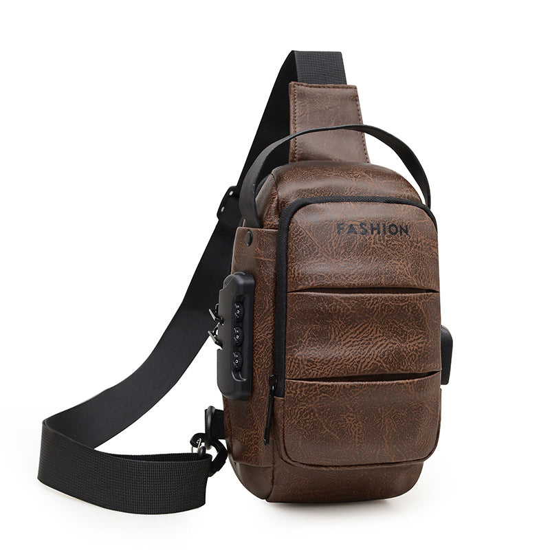 Stylish Crossbody Leather Bag LoungeYard — product view 4