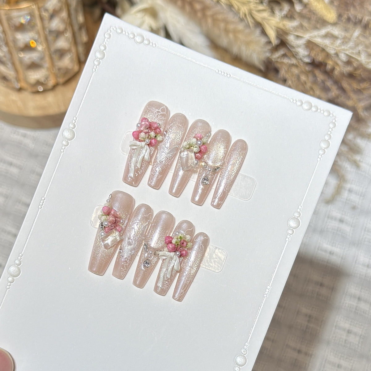 Floral Artisan Press-On Nail Set — product view 1