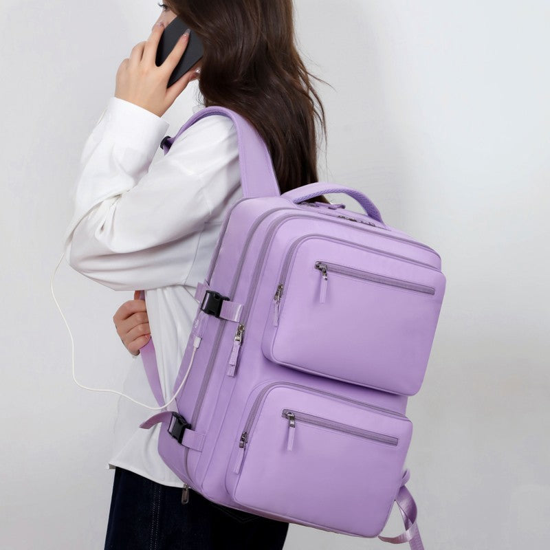 Versatile Dual-Layer Laptop Backpack LoungeYard — product view 4