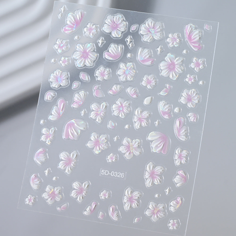 Floral Nail Art 3D Stickers — product view 1
