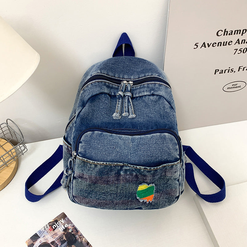 Casual Denim Backpack — product view 3