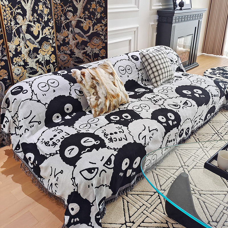 Artistic Graphic Sofa Throw Blanket — product view 3