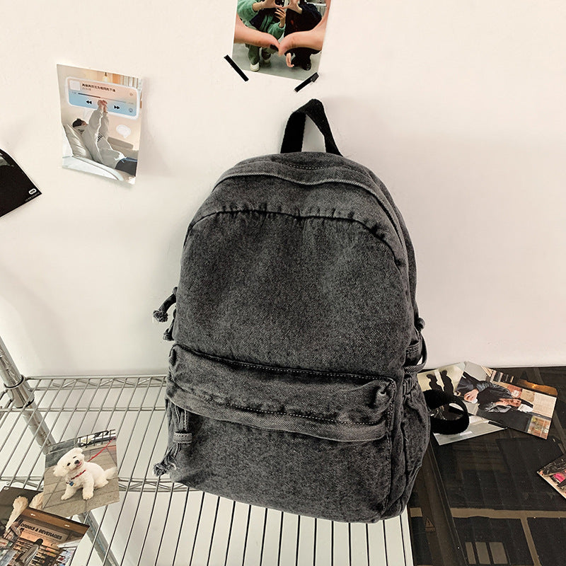 Casual Denim Backpack LoungeYard 1791204530 — product view 6