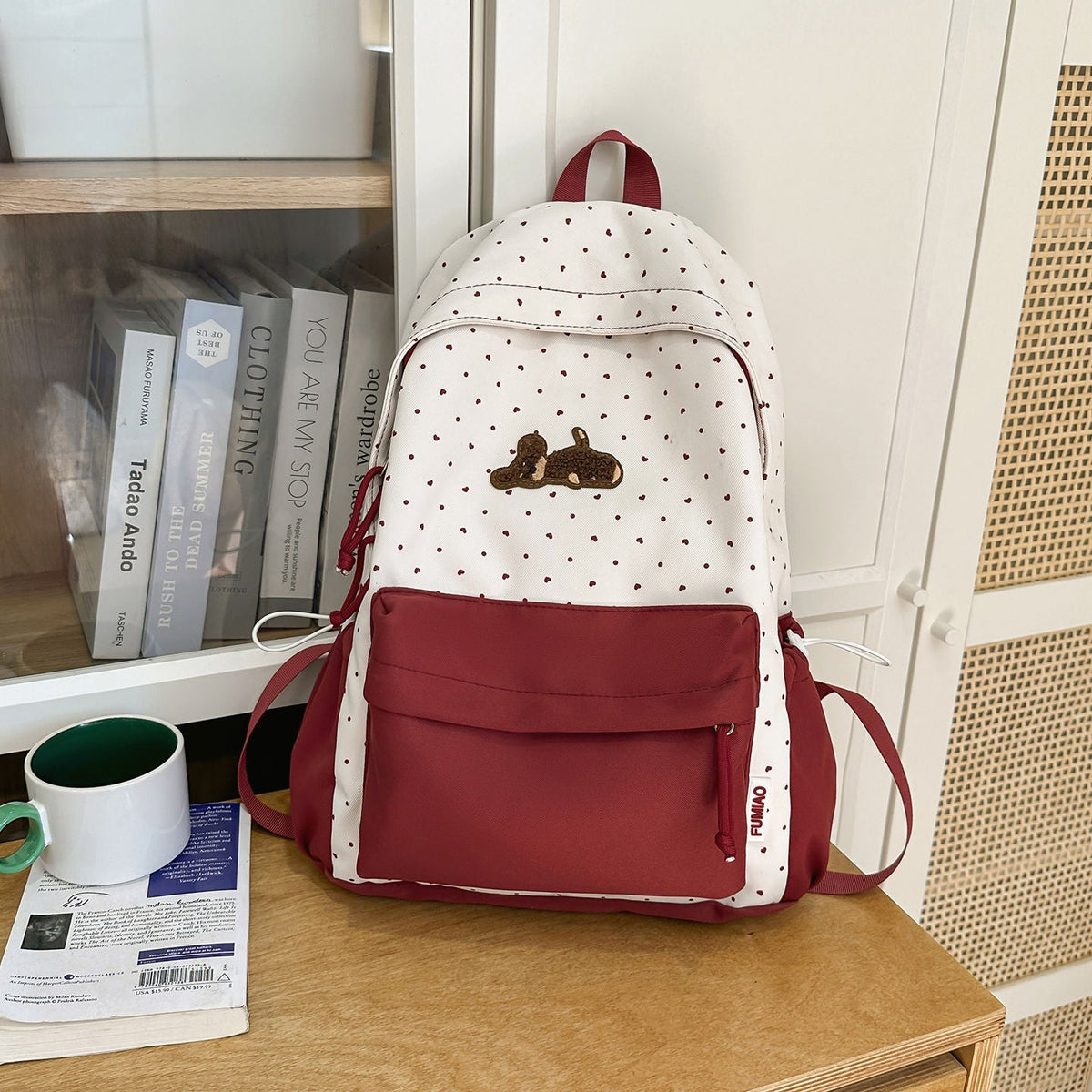 Playful Polka Dot Animated Backpack LoungeYard — product view 5