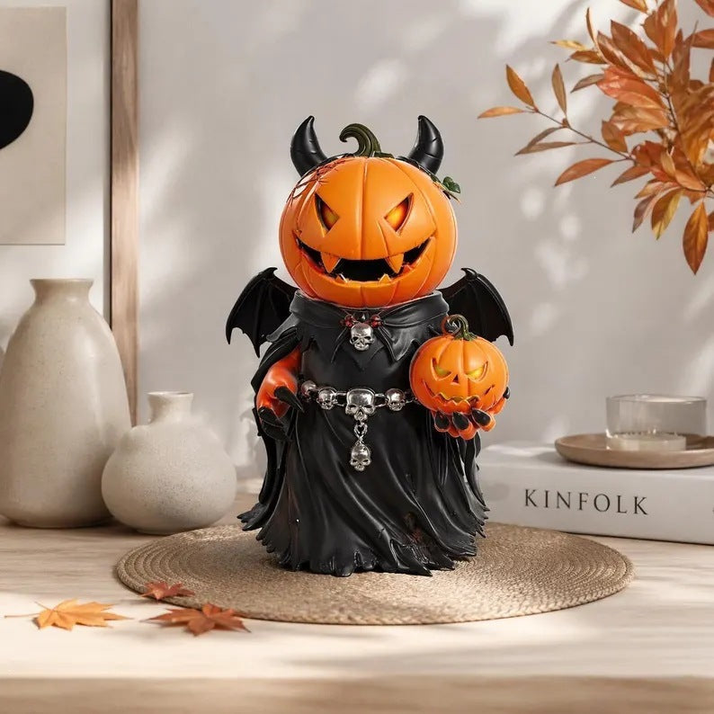 Creative Halloween Pumpkin Figurine Bowlift — product view 6