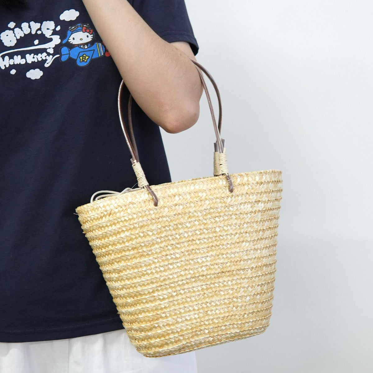 Handbag with Double Braided Straps LoungeYard — product view 1
