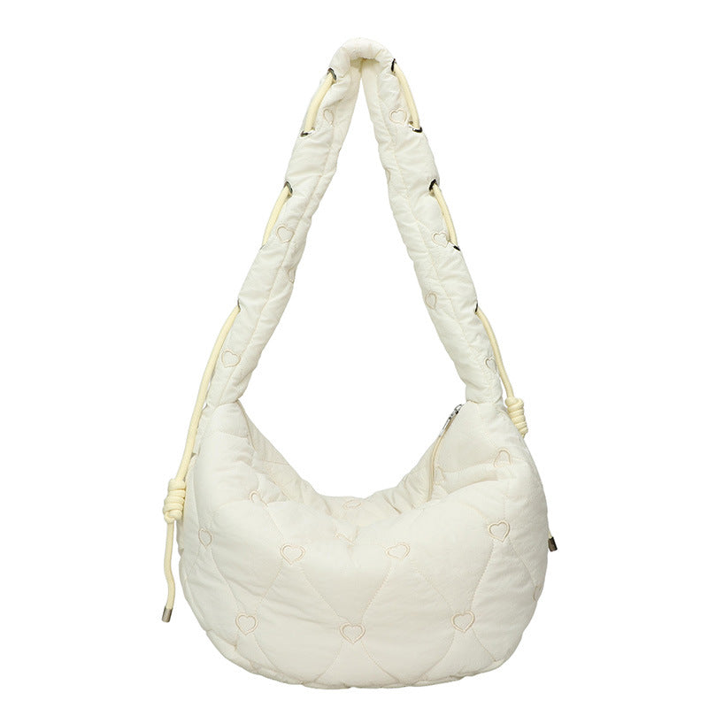 Quilted Heart Pattern Handbag — product view 1