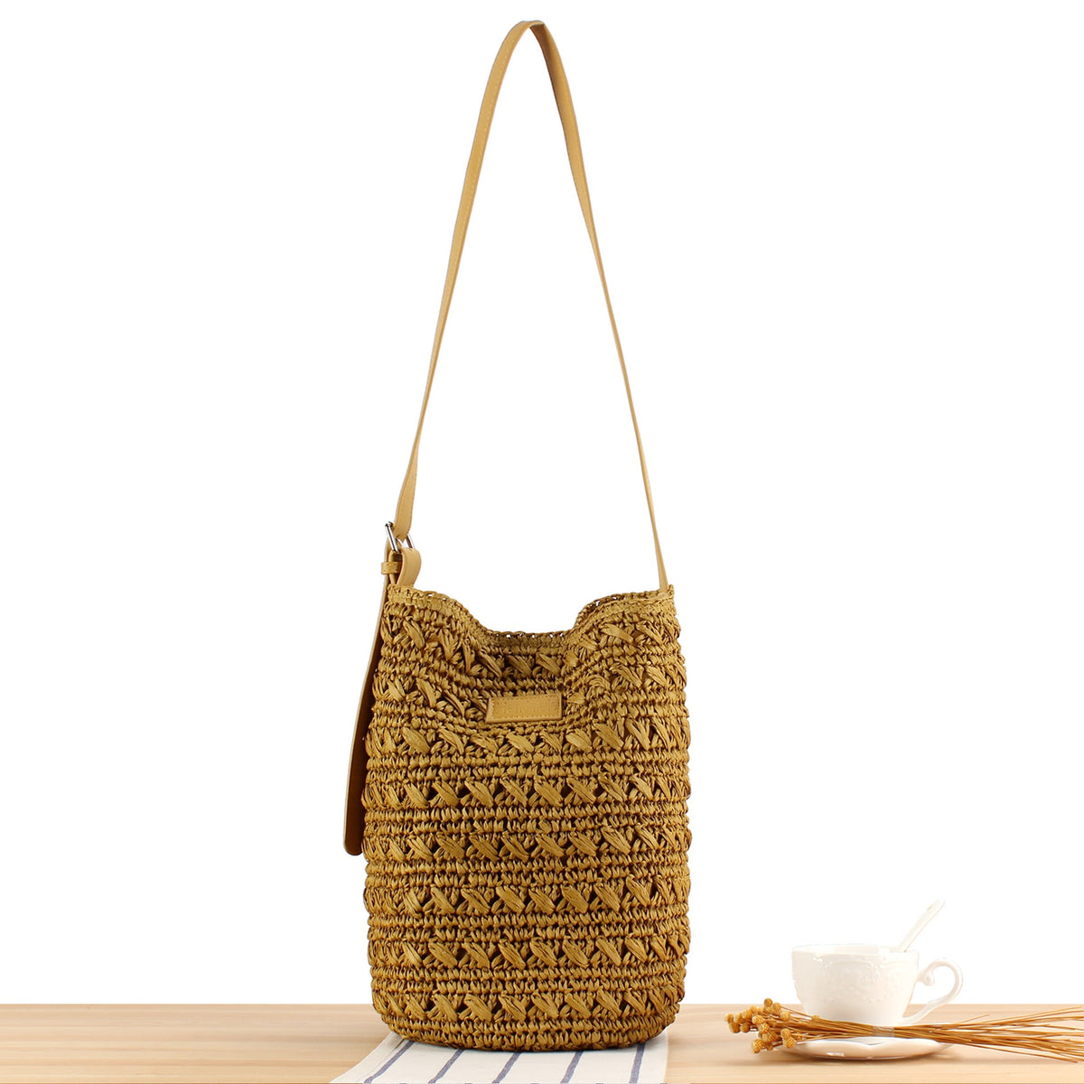 Handcrafted Practical Shoulder Bag with Structure Pattern LoungeYard — product view 5