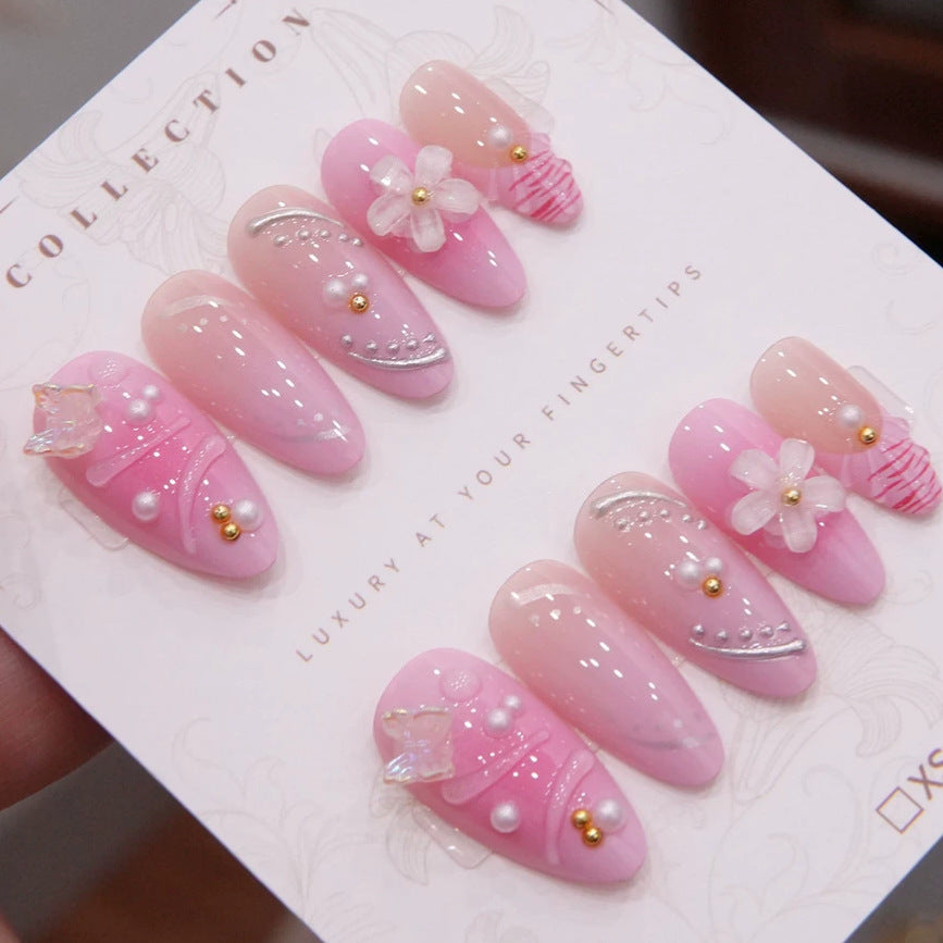 Luxury Decorative Press-On Nail Set 1791254698 — product view 6