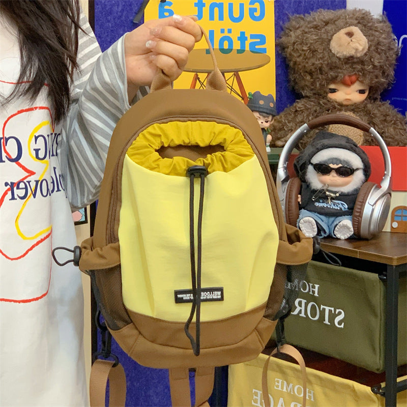 Drawstring Closure Casual Backpack LoungeYard — product view 6
