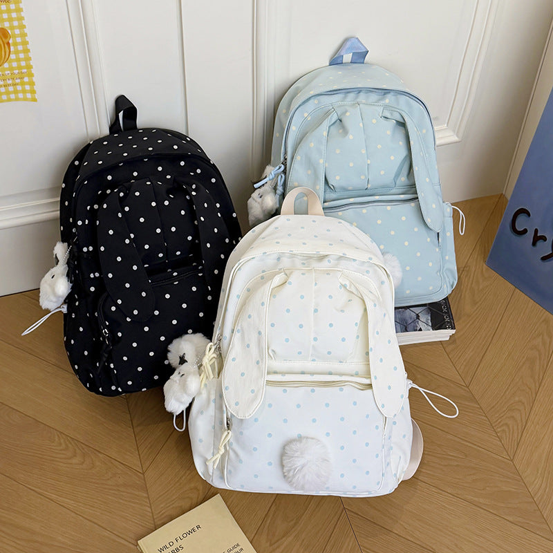 Cute Plush Bunny-Themed Backpack LoungeYard — product view 4