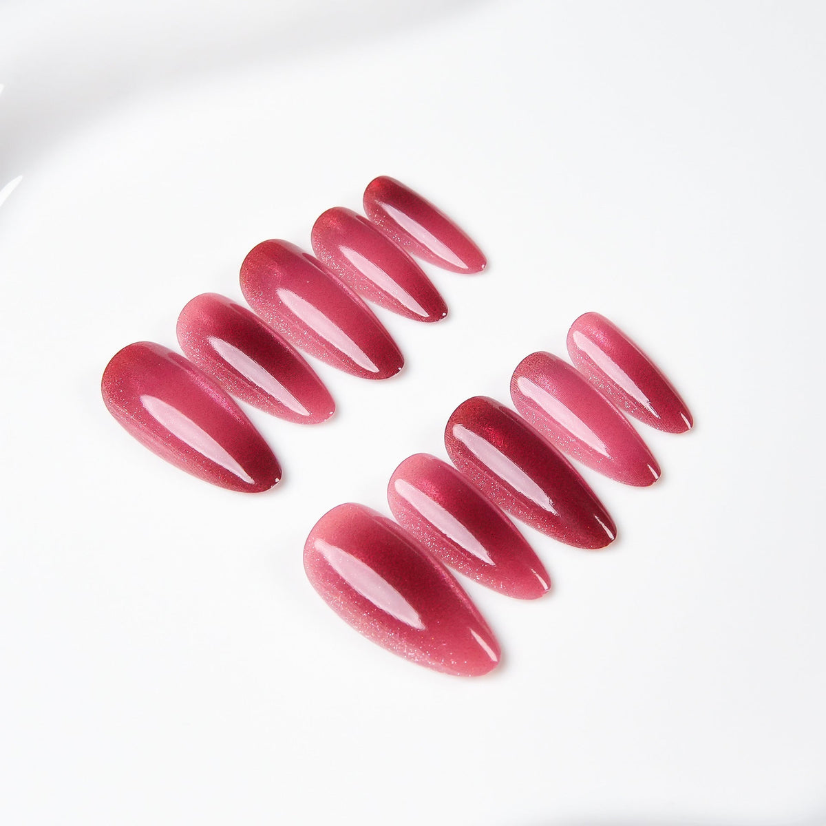Iridescent Pointed Press-On Nail Set — product view 4